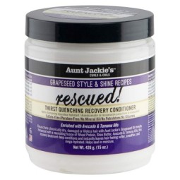 Aunt Jackie's - Après-shampoing réparateur Rescued à l'AVOCAT & TAMANU  - Après-shampoing