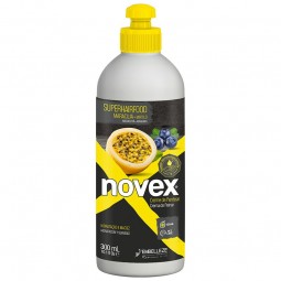 Novex - Après-shampoing sans rinçage SuperFood fruit de la passion et myrtille  - Soin sans rinçage