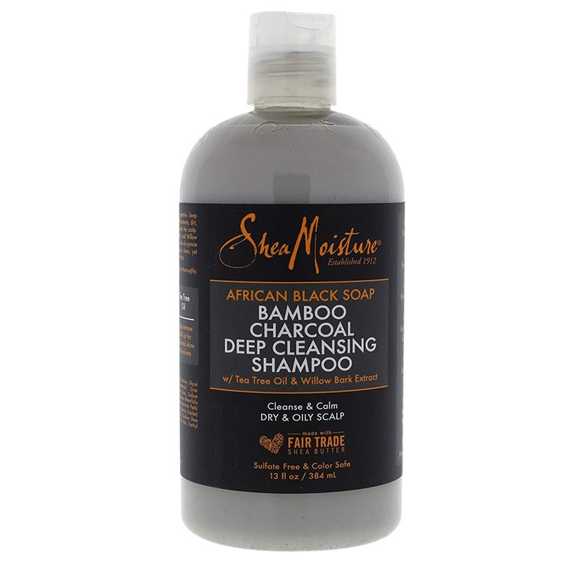 Shea Moisture - Shampoing African Black Soap Bamboo Charcoal  - Shampoing