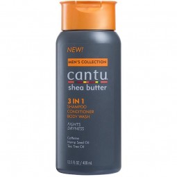 Cantu Men's - Shea Butter 3 en 1 shampoing, revitalisant et gel douche  - Shampoing