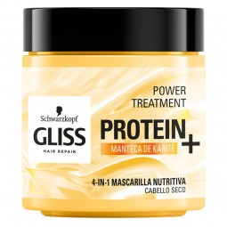 Schwarzkopf - Gliss Protein+ masque nourrissant au beurre de karité  - Masque capillaire