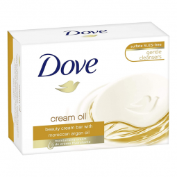 Dove - Savon Cream Oil à l'huile d'argan  - Nettoyant - Visage & Corps