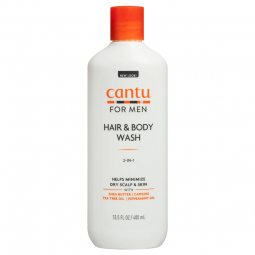 Cantu Men's - Shea Butter 2 en 1 shampoing, revitalisant et gel douche  - Shampoing