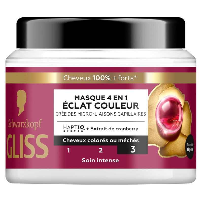 Schwarzkopf - Gliss Masque 4 en 1 Éclat Couleur  - Accueil