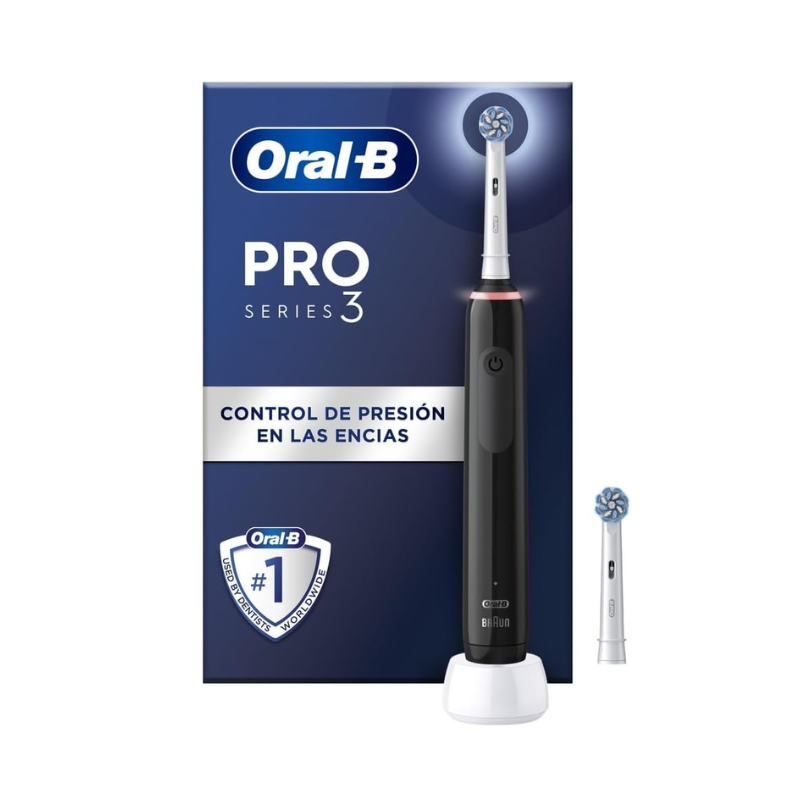 Oral-B Pro 3 3000 – Brosse à Dents Électrique Rechargeable – Noir & Blanc